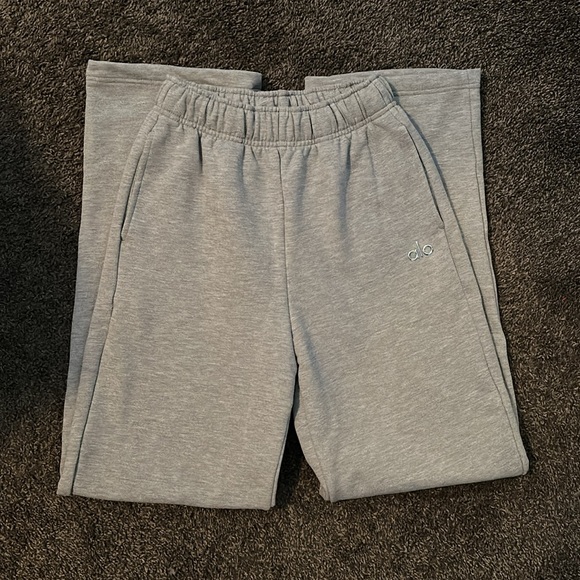 Accolade Straight Leg Sweatpant- Athletic Heather Grey - Picture 9 of 9